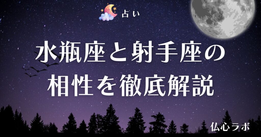 水瓶座 射手座 相性 アイキャッチ